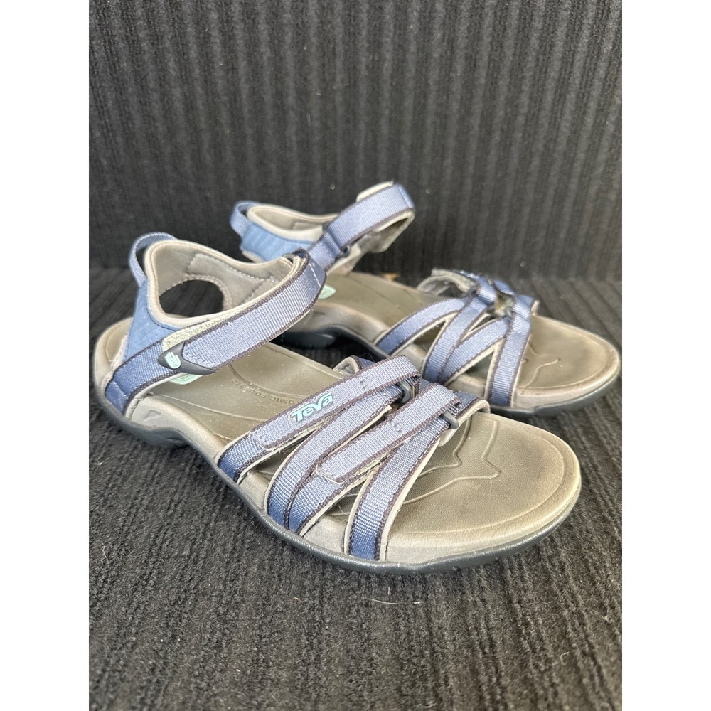 Teva Tirra Sandals Blue Grey Strappy Hiking Water Shoes Womens 8